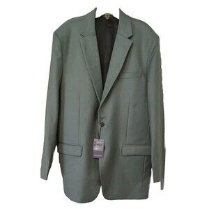 Studiosuits Sage Green 44L Sport Suit Coat Pure Naples Wool